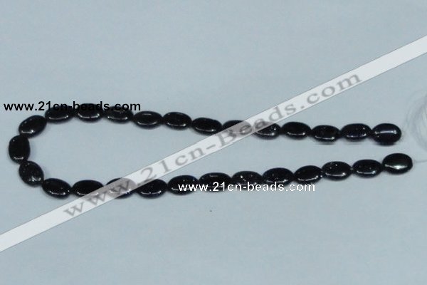 CGS134 15.5 inches 10*14mm oval blue goldstone beads wholesale