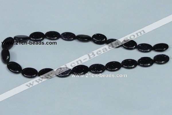 CGS135 15.5 inches 13*18mm oval blue goldstone beads wholesale