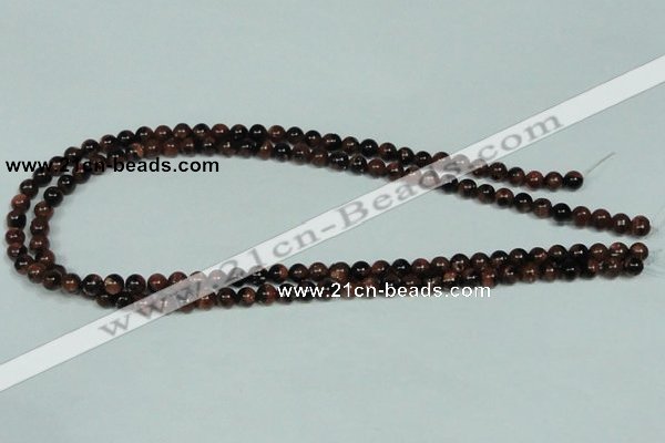 CGS201 15.5 inches 6mm round blue & brown goldstone beads wholesale