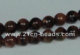 CGS202 15.5 inches 8mm round blue & brown goldstone beads wholesale