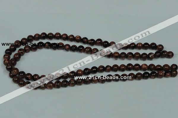 CGS202 15.5 inches 8mm round blue & brown goldstone beads wholesale