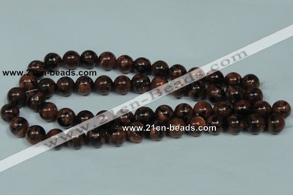 CGS205 15.5 inches 14mm round blue & brown goldstone beads wholesale