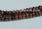 CGS206 15.5 inches 4*6mm rondelle blue & brown goldstone beads wholesale