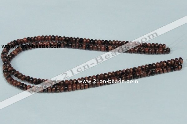 CGS206 15.5 inches 4*6mm rondelle blue & brown goldstone beads wholesale