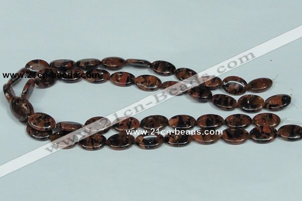 CGS211 15.5 inches 13*18mm oval blue & brown goldstone beads wholesale