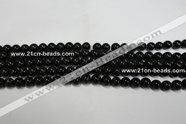 CGS400 15.5 inches 4mm round green goldstone beads wholesale