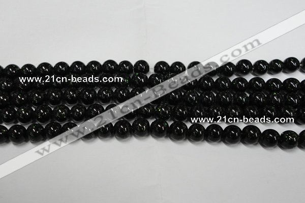 CGS401 15.5 inches 6mm round green goldstone beads wholesale