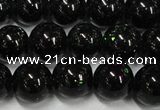 CGS402 15.5 inches 8mm round green goldstone beads wholesale