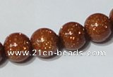 CGS52 15.5 inches 12mm round goldstone beads wholesale