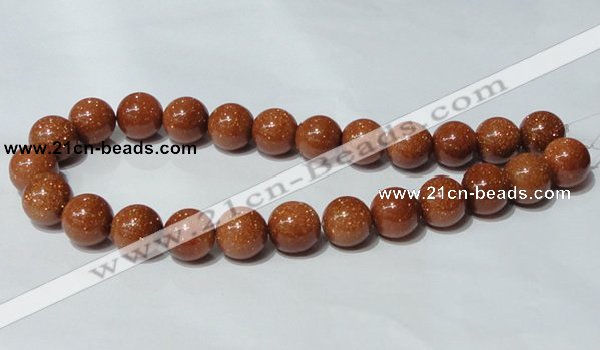 CGS54 15.5 inches 16mm round goldstone beads wholesale