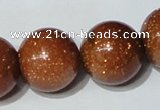 CGS56 15.5 inches 20mm round goldstone beads wholesale