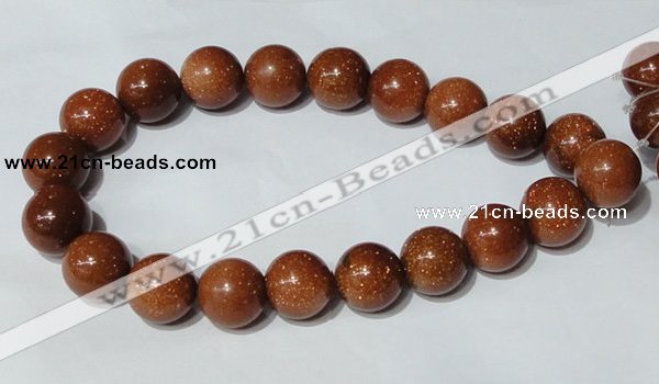 CGS56 15.5 inches 20mm round goldstone beads wholesale