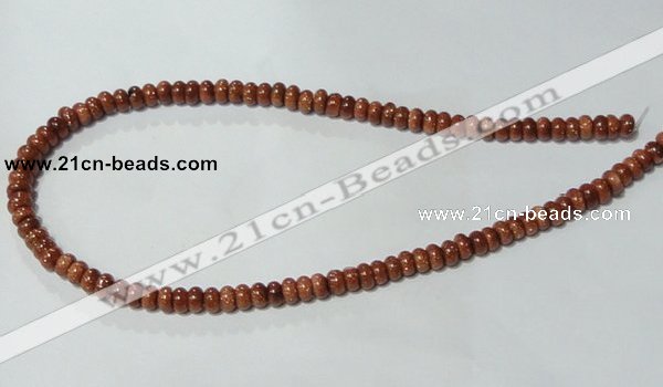 CGS62 15.5 inches 4*6mm rondelle goldstone beads wholesale