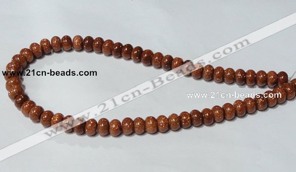 CGS64 15.5 inches 6*10mm rondelle goldstone beads wholesale