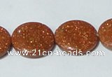 CGS76 15.5 inches 20mm coin goldstone beads wholesale