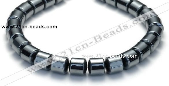 CHE04 12mm column shape 16 inches hematite beads Wholesale