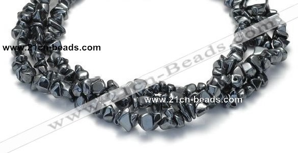 CHE09 34 inches hematite chips beads strand Wholesale