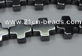 CHE1006 15.5 inches 10*10mm cross hematite beads wholesale