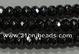 CHE102 15.5 inches 3*4mm faceted rondelle hematite beads wholesale