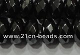 CHE105 15.5 inches 6*10mm faceted rondelle hematite beads wholesale