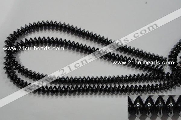 CHE109 15.5 inches 6*10mm rondelle hematite beads wholesale