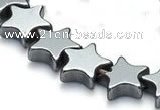 CHE11 16 inches 6mm star shape hematite beads Wholesale