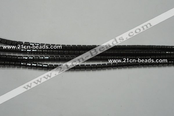 CHE114 15.5 inches 3*3mm tyre hematite beads wholesale