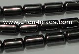 CHE117 15.5 inches 5*8mm tube hematite beads wholesale