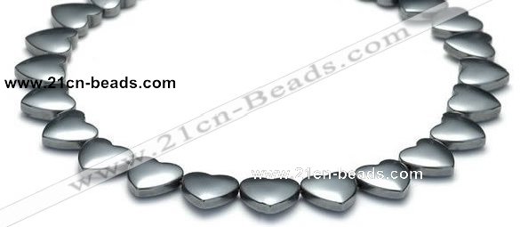 CHE12 15 inches 12mm heart shape hematite beads Wholesale