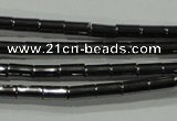 CHE120 15.5 inches 2*4mm tube hematite beads wholesale