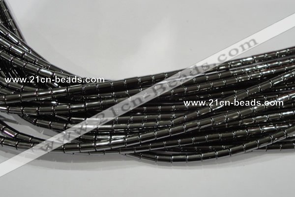 CHE122 15.5 inches 5*8mm tube hematite beads wholesale