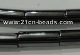 CHE123 15.5 inches 6*16mm tube hematite beads wholesale