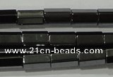 CHE126 15.5 inches 5*8mm faceted tube hematite beads wholesale