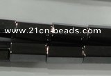 CHE127 15.5 inches 6*12mm faceted tube hematite beads wholesale