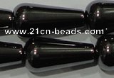 CHE150 15.5 inches 10*20mm teardrop hematite beads wholesale