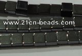 CHE181 15.5 inches 4*4mm cube hematite beads wholesale