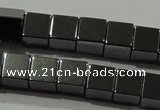 CHE182 15.5 inches 6*6mm cube hematite beads wholesale