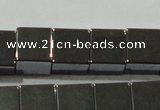 CHE183 15.5 inches 8*8mm cube hematite beads wholesale