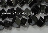 CHE186 15.5 inches 4*4mm cube hematite beads wholesale