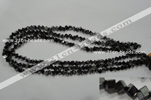 CHE186 15.5 inches 4*4mm cube hematite beads wholesale