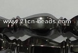 CHE197 15.5 inches 10*20mm vase-shaped hematite beads wholesale