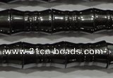 CHE207 15.5 inches 8*12mm bamboo hematite beads wholesale