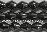 CHE211 15.5 inches 6*6mm bicone hematite beads wholesale