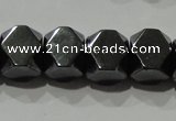 CHE223 15.5 inches 8*8mm faceted cube hematite beads wholesale