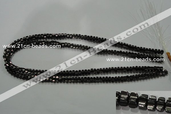 CHE234 15.5 inches 4*7mm star hematite beads wholesale