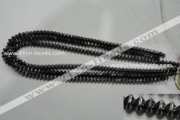 CHE235 15.5 inches 4*6mm star hematite beads wholesale