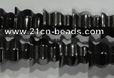 CHE241 15.5 inches 8*8mm tower hematite beads wholesale