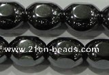 CHE247 15.5 inches 10*12mm lantern hematite beads wholesale