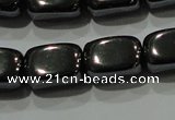 CHE249 15.5 inches 8*12mm cuboid hematite beads wholesale