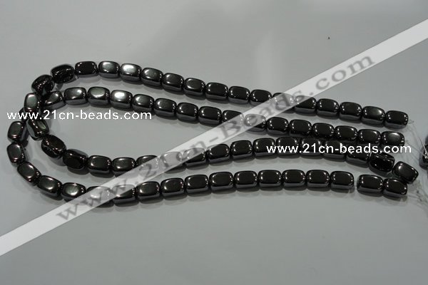 CHE249 15.5 inches 8*12mm cuboid hematite beads wholesale